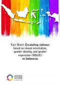 Fact Sheet: Escalating Violence Based on Sexual Orientation, Gender Identity, and Gender Expression (SOGIE) in Indonesia