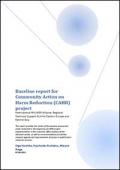 Baseline Report for Community Action on Harm Reduction (CAHR) Project