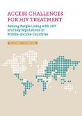 Policy Brief: Access Challenges for HIV Treatment among People Living with HIV and Key Populations in Middle-Income Countries