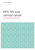 HPV, HIV and Cervical Cancer