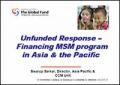 Unfunded Response: Financing MSM Program in Asia and the Pacific