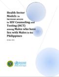 Health Sector Models to Increase access to HIV Counseling and Testing among Males who have Sex with Males in the Philippines