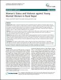 Women’s Status and Violence against Young Married Women in Rural Nepal