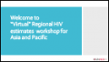 Virtual Regional HIV estimates workshop for Asia and Pacific