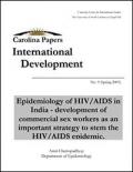 Epidemiology of HIV/AIDS in India - Development of Commercial Sex Workers