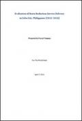 Evaluation of Harm Reduction Service Delivery in Cebu City, Philippines (2013–2015)