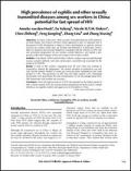 High Prevalence of Syphilis and Other Sexually Transmitted Diseases among Sex Workers in China: Potential for Fast Spread of HIV