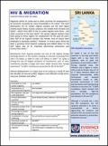 HIV and Migration Country Profile 2009: Sri Lanka
