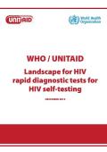 Landscape for HIV Rapid Diagnostic Tests for HIV Self-testing