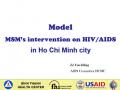 Model MSM’s Intervention on HIV/AIDS in Ho Chi Minh City