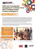 MSM and Transgender Engagement in Global Fund New Funding Model Country Dialogue in Malaysia