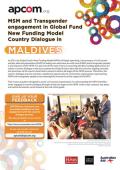 MSM and Transgender Engagement in Global Fund New Funding Model Country Dialogue in Maldives