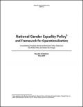 National Gender Equality Policy and Framework for Operationalisation