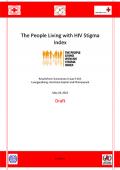 People Living with HIV Stigma Index: Results from 3 Provinces in Lao PDR (Luangprabang, Vientiane Capital and Champasack)