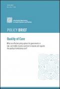 Policy Brief: Quality of Care