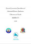 Second Generation Surveillance in Antenatal Women, Seafarers, Policemen and Youth in Kiribati 2008