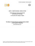 The Status of Family Planning and Reproductive Health in the Republic of Maldives