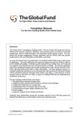 Transition Manual for the New Funding Model of the Global Fund