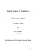 Multi-Country Review of Laws and Policies on HIV Testing and Counseling in East Asia and the Pacific - Philippines 