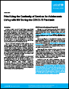 Prioritizing the Continuity of Services for Adolescents Living with HIV during the COVID-19 Pandemic